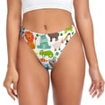 thumbnail image 1 of Balery Animals Tangas de Algodón para Mujer con Estampado – Ropa Interior Sexy, Transpirable, G-string-3X-Large, 1 of 1