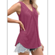 thumbnail image 4 of Camiseta Sin Mangas Informal para Mujer, Color Vino Tinto, Talla XL, 4 of 10