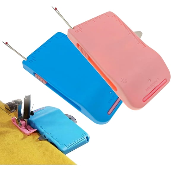  Multi-Functional Sewing Seam Guide & Ripper for Sewing Machine (2Color) | 3 In 1 Magnetic Seam Guide for Sewing Straight, Sewing Machine Sleeve Tool Accessories and Supplies(M)