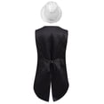 thumbnail image 2 of TTAO Kids Boys Tuxedo Suits Vest with Sequins Hat Magician Fancy Outfits Jazz Hip-Hop Dance Performance Silver 16, 2 of 3