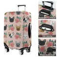 thumbnail image 5 of Pink French Bulldog Flowers Florals Luggage Cover Fashion Suitcase Cover Baggage Covers Fit 25-28 Inch Luggage (Go Travel), 5 of 5