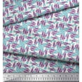 thumbnail image 2 of Soimoi Crepe Silk Fabric Square Geometric Printed Craft Fabric by The Yard 42 Inch Wide, 2 of 3
