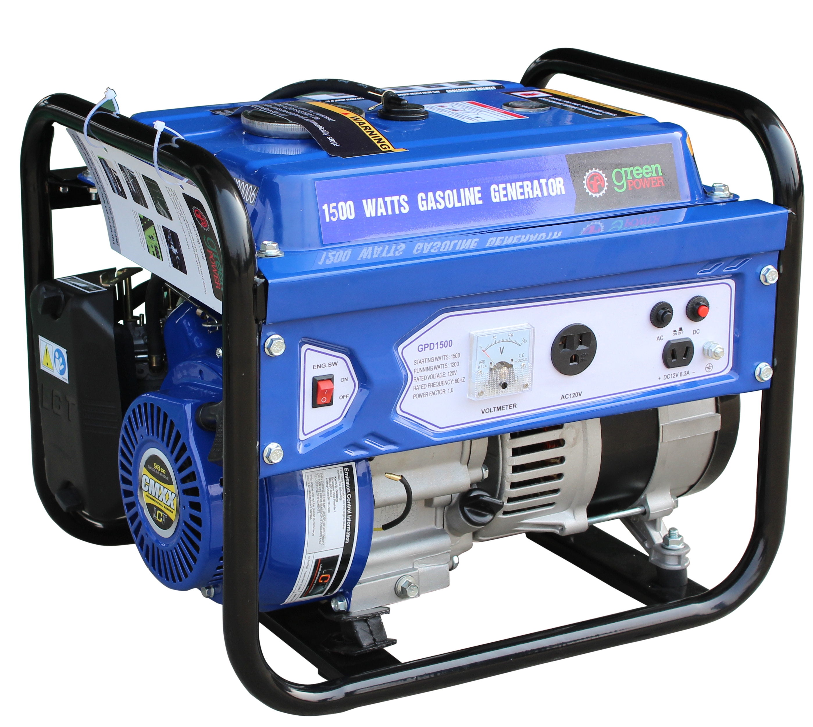 GreenPower GPD1500 Gasoline Generator 1500W