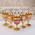 thumbnail image 3 of 30ML Retro Creative Small Beverage Wine Cup Gold European Style Home Bar, 3 of 7