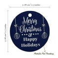 thumbnail image 6 of Inkdotpot Pack Of 50 Merry Christmas & Happy Holiday Favor Paper Tags Craft Real Silver Foil Hang Tags, 6 of 6