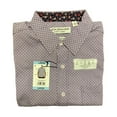 thumbnail image 4 of Nick Graham Men's Performance Stretch Printed Woven Short Sleeve Button Up Shirt (Purple, S), 4 of 4