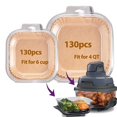 thumbnail image 1 of Forros Desechables para Freidora de Aire Ninja Crispi, 260 Piezas de Accesorios para Freidora de Aire Ninja Crispy con Contenedor de Vidrio, Accesorios para Ninja Crispi de 4 QT y 6 Tazas, 1 of 7