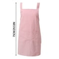 thumbnail image 3 of Miyuadkai Pink Cotton Apron, Fashion Cotton Adjustable Bib Apron for Men & Women Kitchen Cooking Apron with Pockets, Apron*1 Piece, 3 of 3