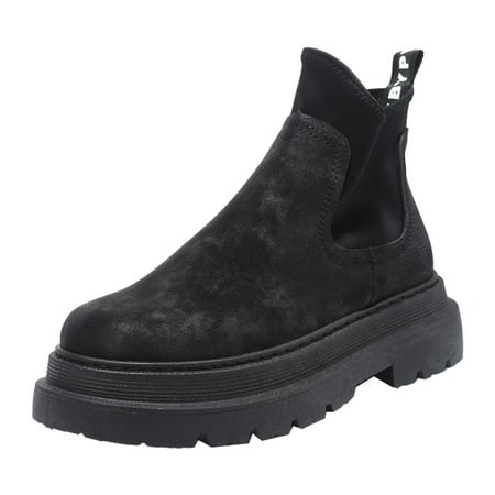 

HSMQHJWE Mens Wingtip Boots Easy Boot Men Shoes Fashion Nude Shoes High Top Fashion Casual Shoes Suitable For Walking Casual Shoes Insulated Water Boots Men
