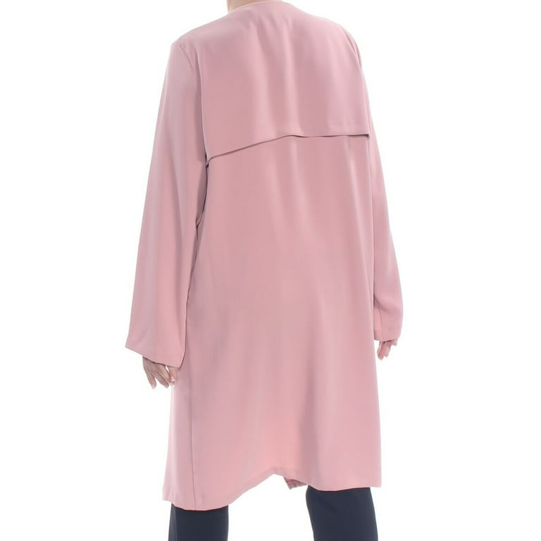Womens Jacket Large Draped Flyaway Duster Cardigan L