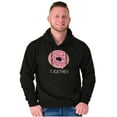 thumbnail image 4 of Matching Foodie Set Coffee Donut Unisex Plus Fleece Graphic Hoodie Brisco Brands 5X, 4 of 5