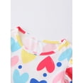 thumbnail image 3 of Fdqin Girls Dresses 4Pcs Floral Print Flutter Sleeve Swing Sundress Sleeveless Cute Summer Midi Dresses Casual Kids A-line Dress Colorful cherry 4pcs 5-6 Years, 3 of 6
