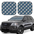 thumbnail image 6 of Kdxio Astronaut Corgi Dog Print 2-Piece Sun Shade Front Windshield - Foldable Car Front Window Sunshades For Most Sedans Suv Truck, 6 of 6