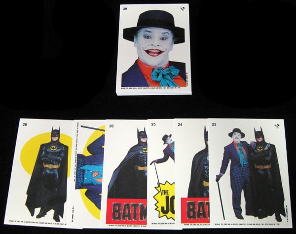#23-44 Nm/Mt 19 1989 Topps Batman Series 2 Sticker Set 
