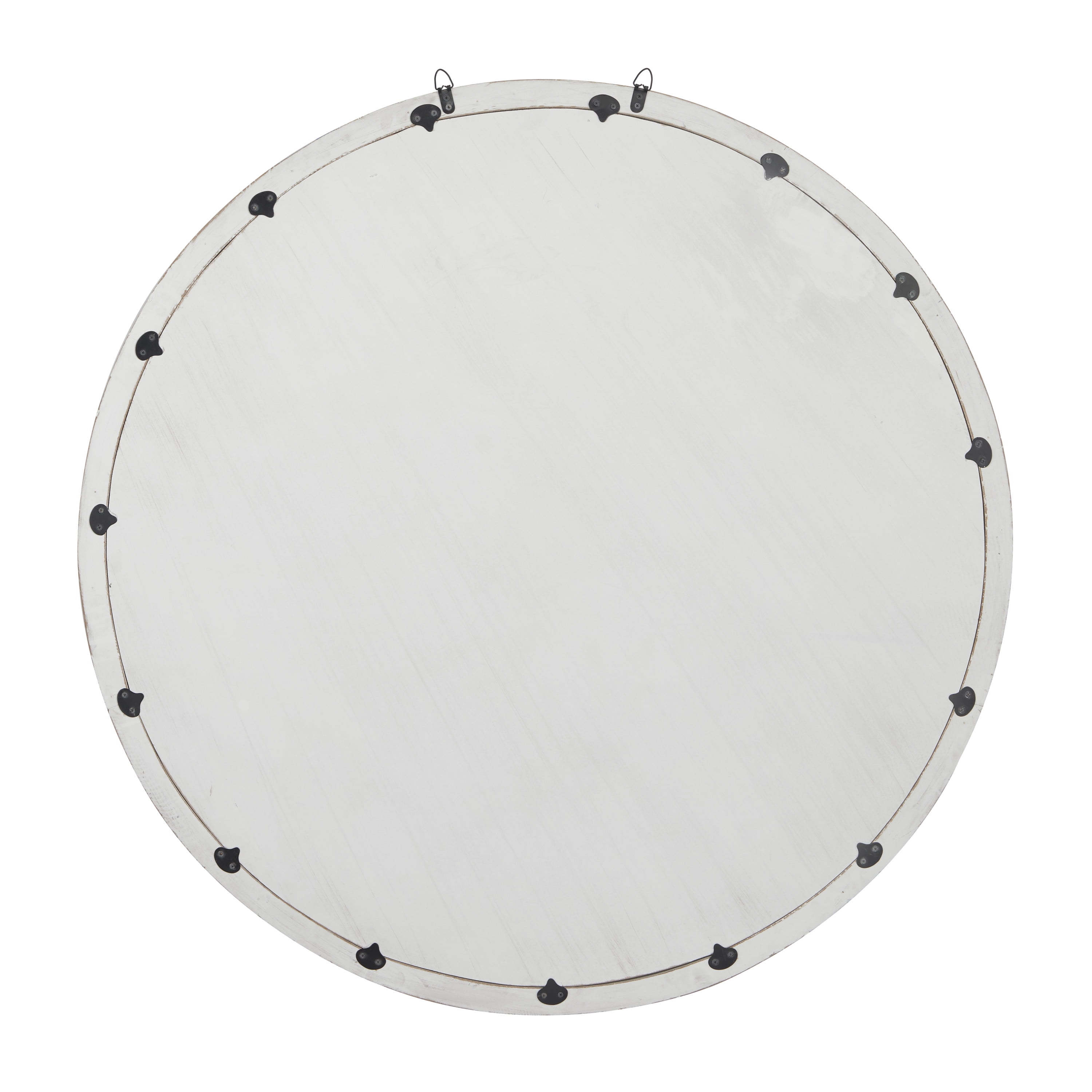 DecMode White Wooden Handmade Medallion Geometric Wall Decor