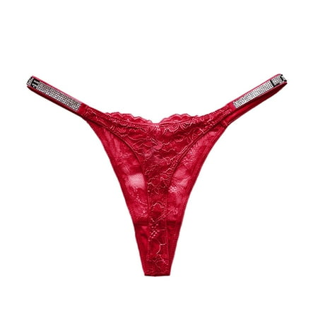 Womens Bikini Panties Size Small Matching Underwear for Couples 3PC Women Sexy Lace Briefs Hollow Out Panties Crochet Lace Up Panty Thongs G String Lingerie Underwear