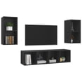 thumbnail image 6 of vidaXL Wall-mounted TV Cabinets 4 pcs White Engineered Wood, 6 of 11
