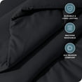 thumbnail image 3 of Bare Home Down Alternative Comforter Set - 3-Pieces - All Seasons - King, Black, 3 of 6