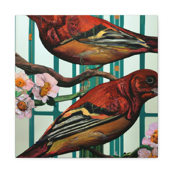 Housing The Finch Pane - Canvas