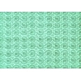 thumbnail image 1 of Ahgly Company Machine Washable Indoor Rectangle Abstract Turquoise Blue Modern Area Rugs, 6' x 9', 1 of 4