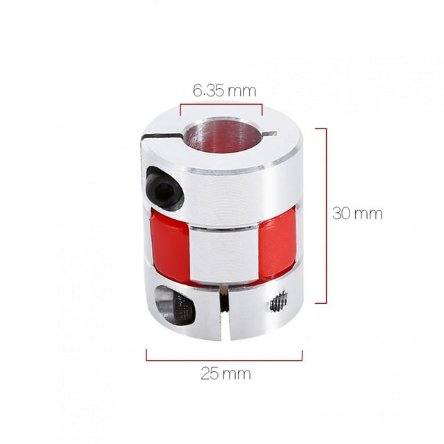 Aluminium Plum Shaft Coupling, Stable Light Weight Shaft Coupler, Stepper Motor For Servo Motor