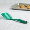 Tasty Nylon Heat Resistant Slotted Turner Spatula, 3.75" Width, Green