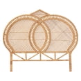 thumbnail image 2 of bali & pari Nerita Rattan Headboard Handwoven Wicker Panel Honey Queen Size, 2 of 5