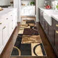 thumbnail image 5 of MJIAexp 2'x8' Boho Kitchen Runner Rug Indoor Machine Washable Hallway Runner Rug Non-Slip Entryway Runner Laundry Rug Throw Carpet for Living Room Bedroom Dining Room Hallway Kitchen Red Brown, 5 of 7