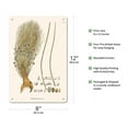 thumbnail image 2 of Pataua Palm Tree (Oenocarpus Bataua) - Vintage Botanical Illustration by Carl Friedrich Philipp von Martius c.1820s - 8 x 12 inch Vintage Metal Tin Sign, 2 of 4
