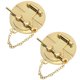 thumbnail image 3 of Jewelry Box Latch Hasp Sturdy Zinc Alloy Locking Gift Case Ring Lock Latches Homeowners 2Pcs, 3 of 3