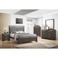 thumbnail image 2 of Commode à 5 tiroirs en placage de bois Aurora K-Living de couleur marron, 2 of 2