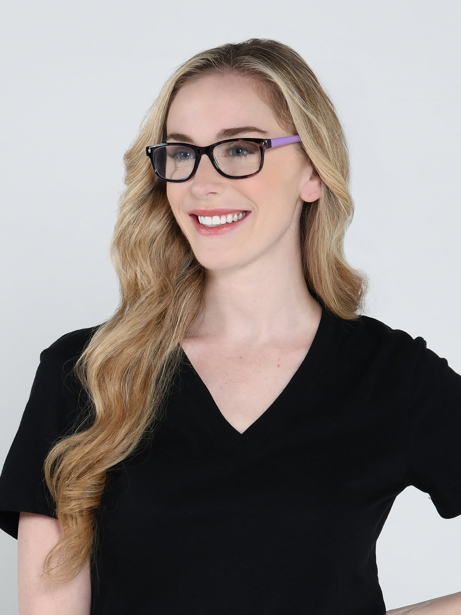 Foster Grant Purple Square Reading Glasses