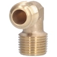 thumbnail image 2 of Brass 90-Degree Forged Pneumatic Elbow Fitting - M21 Male to M19 Female Thread, High-Wear & Corrosion-Resistant Air Compressor Connection Accessory with Deep Thread Design for Secure, Easy, 2 of 6