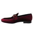 thumbnail image 4 of Men's GENIO Velvet Upper Leather Red Sole Shoes Turkey 120194637 Burgundy, 4 of 8
