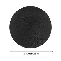 Placemats Woven Table Mat Place Mat Household and Oil-Proof Pad Heat Insulation Pad