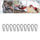 thumbnail image 5 of Snap Hook, Safety Buckle Carabiner Clip 10Pcs Stainless Steel Wide Application Easy Release Durable For Hiking ANGGREK Otros, 5 of 8
