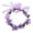 Purple, variant on 7 Inch Rose Floral Garland Flower Headband Headpiece - Rose Flower Headband Artificial Flower Hairband Floral - For Wedding Party Daily Styling & Gift