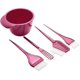 thumbnail image 3 of ZHAOCHENG Juego de tinte para cabello de salón de primera calidad, paquete de 5 pinceles y cuencos para teñir el cabello tú mismo, decolorado (fucsia), 3 of 5