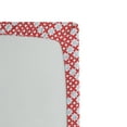 thumbnail image 2 of Ambesonne Ethnic Fitted Sheet, Russian Slavic Stitch, Twin XL Size, White and Red, 2 of 2