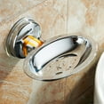 thumbnail image 6 of Limei 1 Pack Stainless Steel Wallmount Soap Holder with Suction Cup, Rectangle, 6 of 7