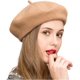 thumbnail image 4 of Mujer Boina Sombrero Estilo Francés Lana Color Sólido JAMW Sencillez, 4 of 4