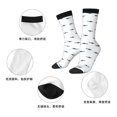 thumbnail image 5 of Honeii Cute Shark Print Adult Socks,Crew Socks,Casual Calf Socks,Daily Wear Socks for Men & Women, Perfect for Sports, Casual and Everyday Use, 5 of 6