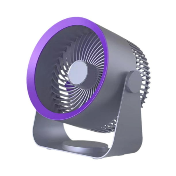 Ventilador de circulación de aire portátil con inclinación ajustable, para montar en la pared, personal, para escritorio, mesa, cocina, oficina, Gris