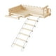 thumbnail image 2 of para percha para pájaros con escalera, escalera para escalar pájaros, soporte para jaula de pájaros de madera, juguetes, soporte para loros, 2 of 9
