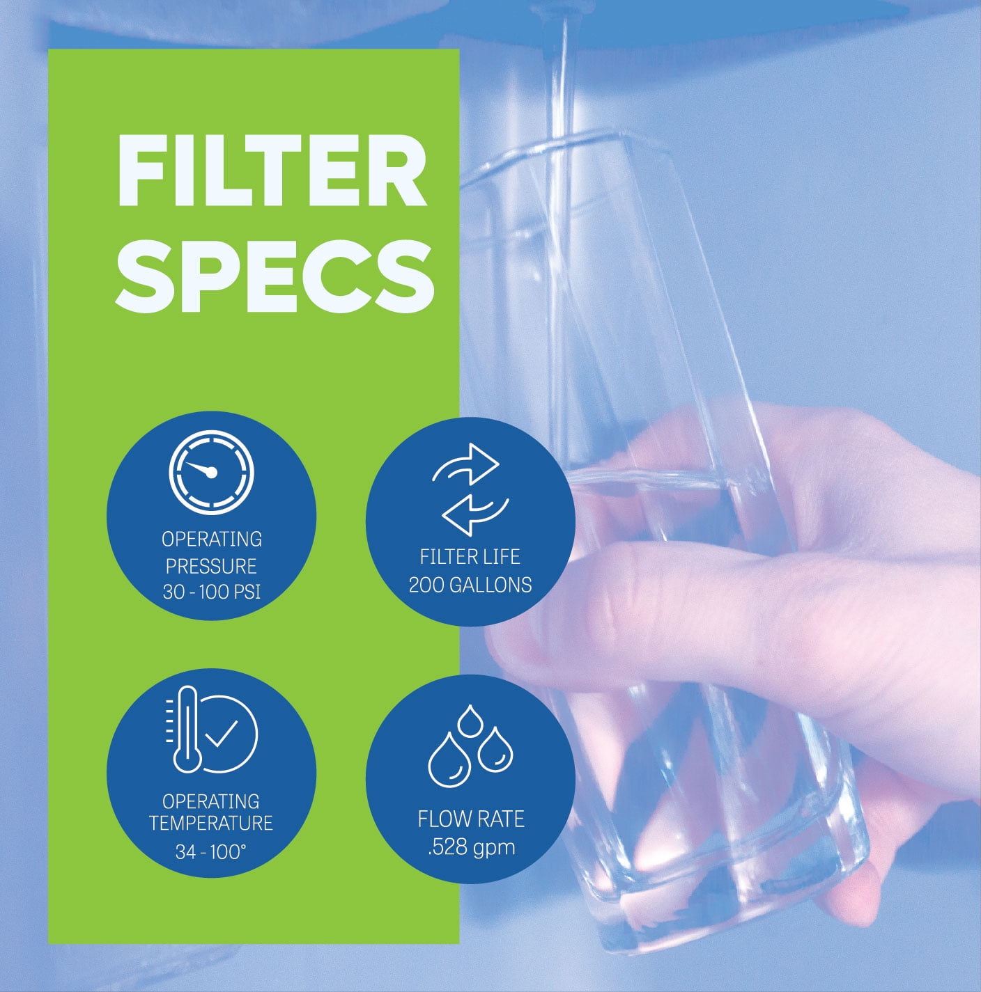(3 pack) Great Value Replacement Refrigerator Water Filter, LG LT800P and Kenmore 9490, 1 Pack