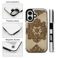 thumbnail image 3 of Compatible with iPhone 11 12 13 mini 14 15 16 Pro Max Plus Wallet Case with Card Holder, PU Leather Kickstand Card Slots Case ( Renaissance Retro, iPhone 14 Plus), 3 of 7