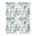 thumbnail image 2 of nqOlkjepod Outdoor Curtains for Patio Waterproof, Teal Spring Floral Outdoor Privacy Panels Grommet, Pastoral Flowers Watercolor Blackout Outside Curtains for Porch/Cabana/Pergola 54"x95", 2 Panels, 2 of 8
