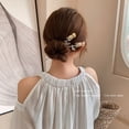 thumbnail image 1 of cabello con flores de rosas para mujer, accesorios para el cabello, horquilla china para moños, regalos de Navidad y cumpleaños para niñas y mujeres, palillos de pelo para bollos (2pcs), 1 of 5