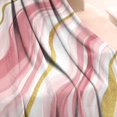 thumbnail image 3 of Pink and Gold Marble Texture Blanket,Comfortable Soft Flannel Throw Blanket,All Season,Warm Lightweight Blankets for Sofa Bed Couch Living Room Chair,60"x80"(150x200cm), 3 of 4