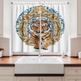 thumbnail image 2 of Ambesonne Tiger Kitchen Curtains, Japanese Exotic Adventure, 55"x39", Royal Blue Pale Brown, 2 of 3